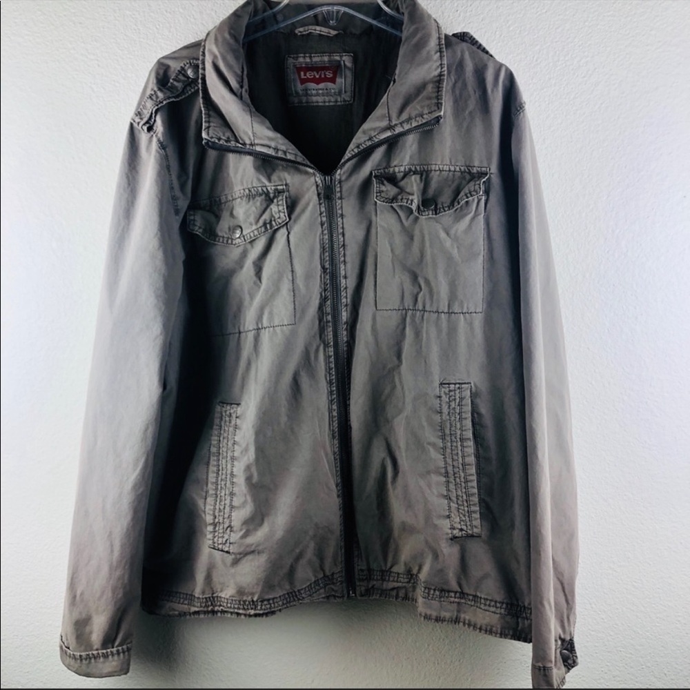 Men’s Levi zip up jacket - gray XL